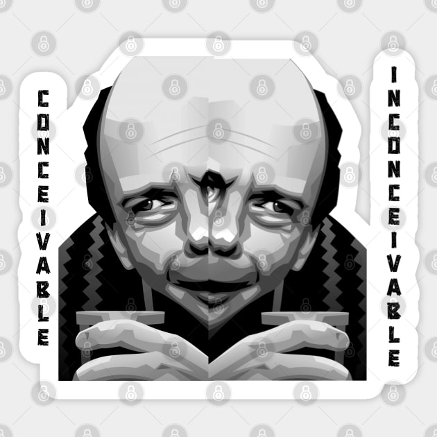 Inconceivable Conceivable Sticker by marisaj4488